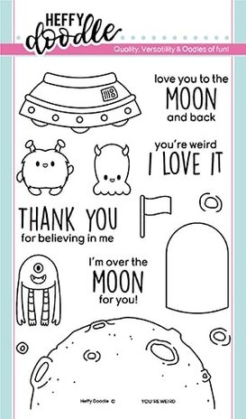 Heffy Doodle You're Weird Clear Stamps (HFD0171) (OUTLET) Heffy Doodle You're Weird Clear Stamps (HFD0171) (OUTLET)