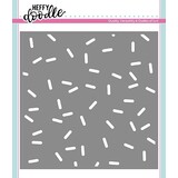 Heffy Doodle Sprinkled With Fun Stencil (HFD0168) (OUTLET)
