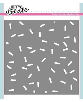 Heffy Doodle Sprinkled With Fun Stencil (HFD0168) (OUTLET) Heffy Doodle Sprinkled With Fun Stencil (HFD0168) (OUTLET)