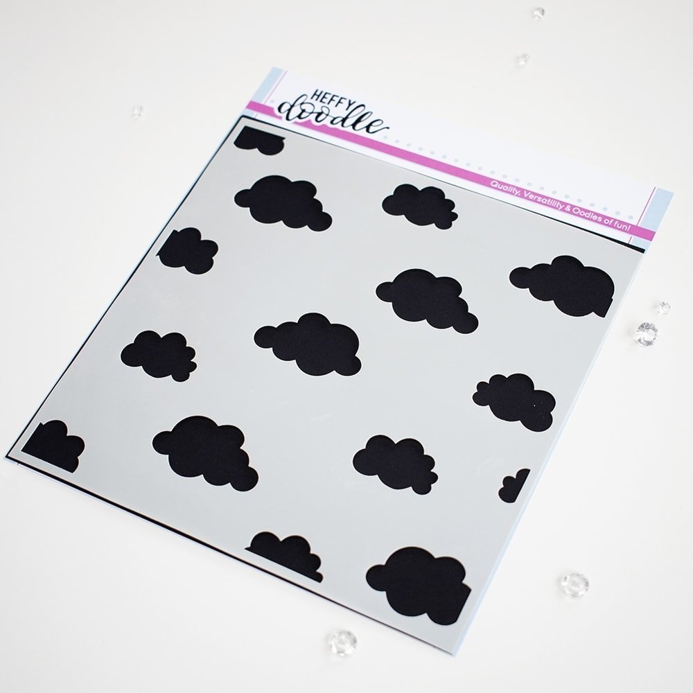 Heffy Doodle Head In The Clouds Stencil (HFD0290) (OUTLET)