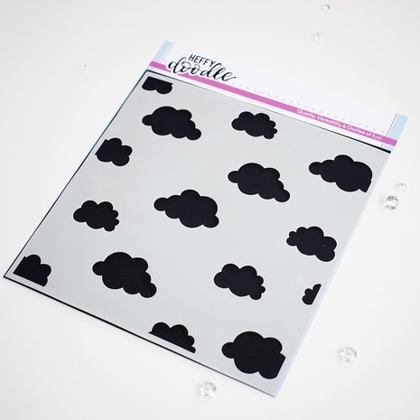 Heffy Doodle Head In The Clouds Stencil (HFD0290) (OUTLET)