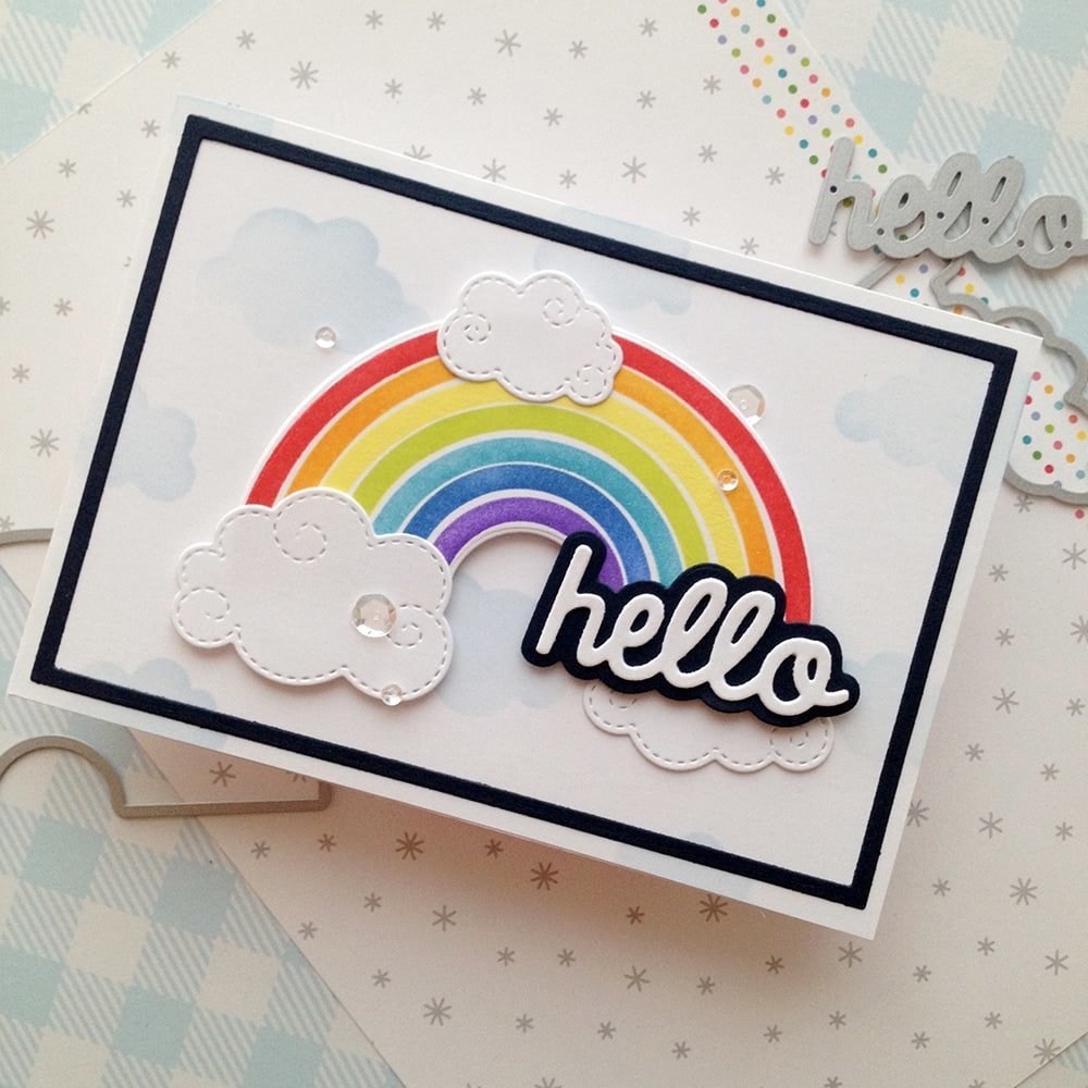 Heffy Doodle Head In The Clouds Stencil (HFD0290) (OUTLET)