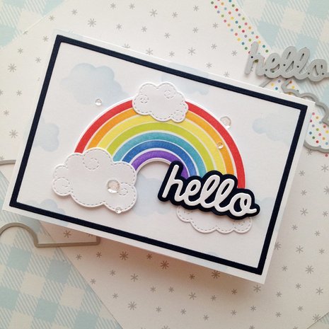 Heffy Doodle Head In The Clouds Stencil (HFD0290) (OUTLET)