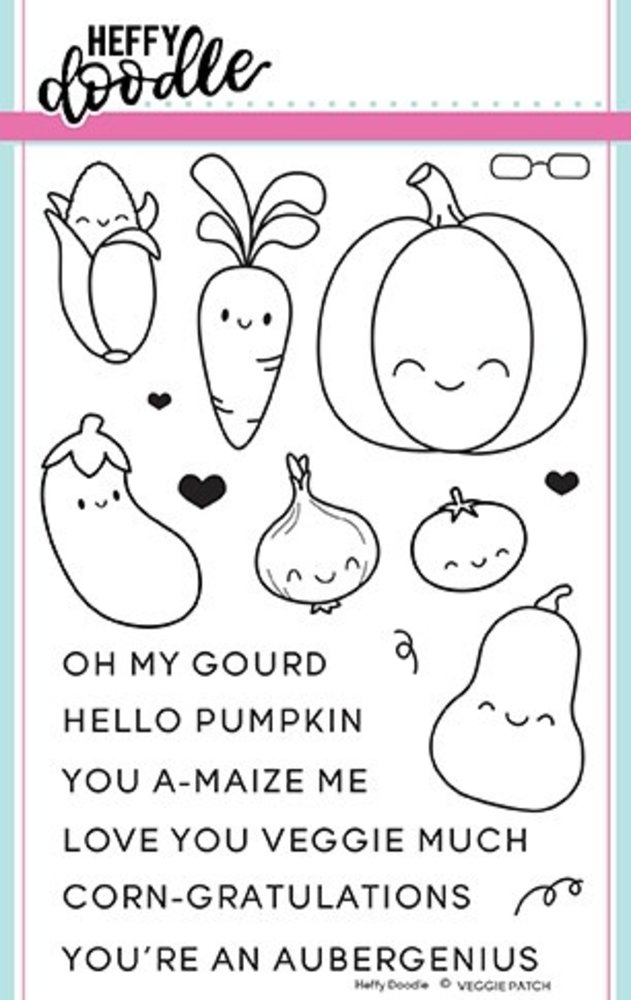 Heffy Doodle Veggie Patch Clear Stamps (HFD0082) (OUTLET) Heffy Doodle Veggie Patch Clear Stamps (HFD0082) (OUTLET)