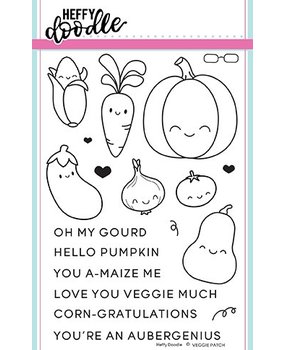 Heffy Doodle Veggie Patch Clear Stamps (HFD0082) (OUTLET) Heffy Doodle Veggie Patch Clear Stamps (HFD0082) (OUTLET)