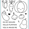 Heffy Doodle Veggie Patch Clear Stamps (HFD0082) (OUTLET) Heffy Doodle Veggie Patch Clear Stamps (HFD0082) (OUTLET)