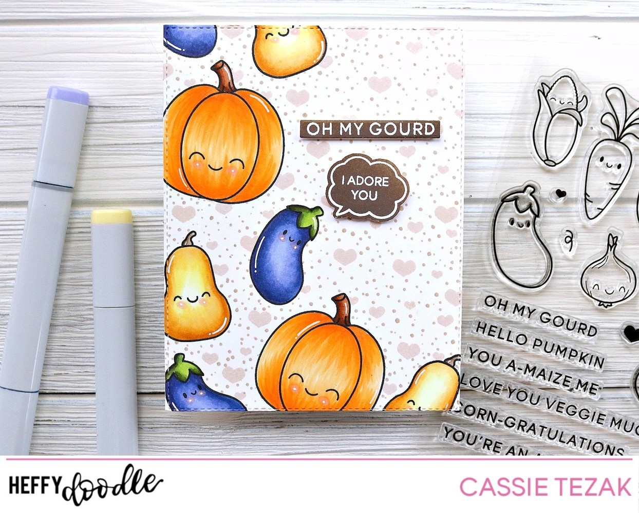 Heffy Doodle Veggie Patch Clear Stamps (HFD0082) (OUTLET) Heffy Doodle Veggie Patch Clear Stamps (HFD0082) (OUTLET)