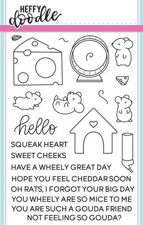 Heffy Doodle Hello Squeakheart Clear Stamps (HFD0033) (OUTLET) Heffy Doodle Hello Squeakheart Clear Stamps (HFD0033) (OUTLET)