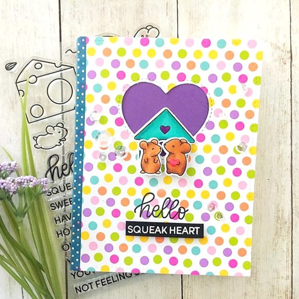 Heffy Doodle Hello Squeakheart Clear Stamps (HFD0033) (OUTLET) Heffy Doodle Hello Squeakheart Clear Stamps (HFD0033) (OUTLET)