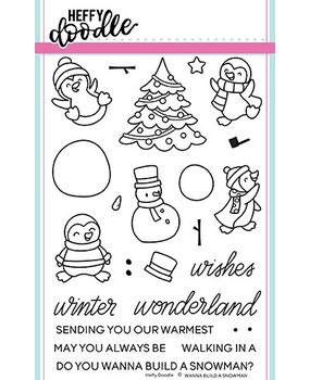 Heffy Doodle Wanna Build A Snowman Clear Stamps (HFD0087) (OUTLET) Heffy Doodle Wanna Build A Snowman Clear Stamps (HFD0087) (OUTLET)