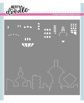 Heffy Doodle Futuristic Skyline Stencil (HFD0173) (OUTLET) Heffy Doodle Futuristic Skyline Stencil (HFD0173) (OUTLET)