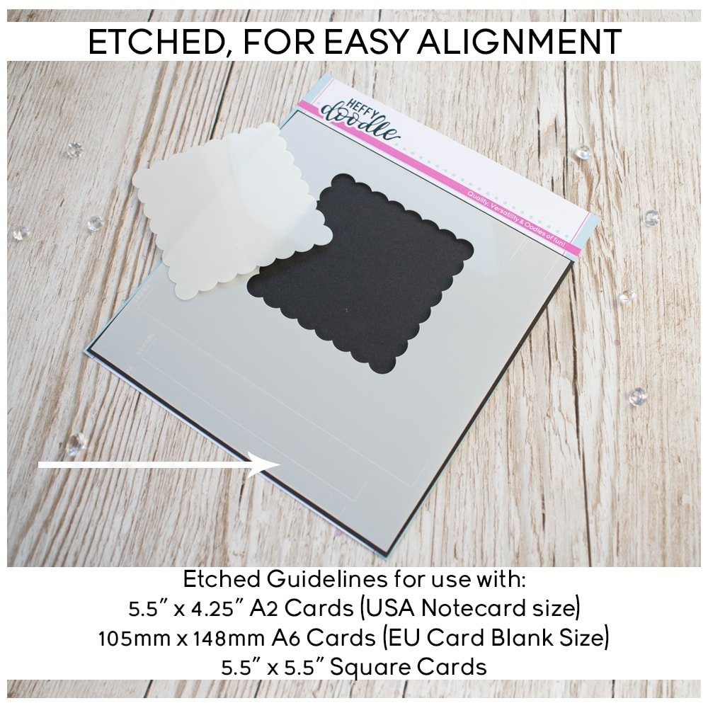 Heffy Doodle Scalloped Square Masquerade Stencil (HFD0263) (OUTLET) Heffy Doodle Scalloped Square Masquerade Stencil (HFD0263) (OUTLET)