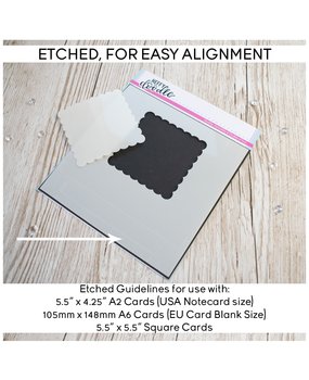 Heffy Doodle Scalloped Square Masquerade Stencil (HFD0263) (OUTLET) Heffy Doodle Scalloped Square Masquerade Stencil (HFD0263) (OUTLET)