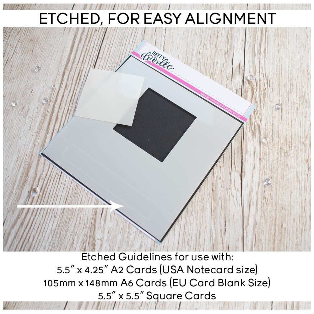 Heffy Doodle Square Masquerade Stencil (HFD0262) (OUTLET)