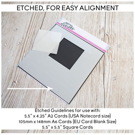 Heffy Doodle Square Masquerade Stencil (HFD0262) (OUTLET)