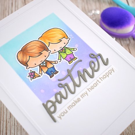 Heffy Doodle Square Masquerade Stencil (HFD0262) (OUTLET)