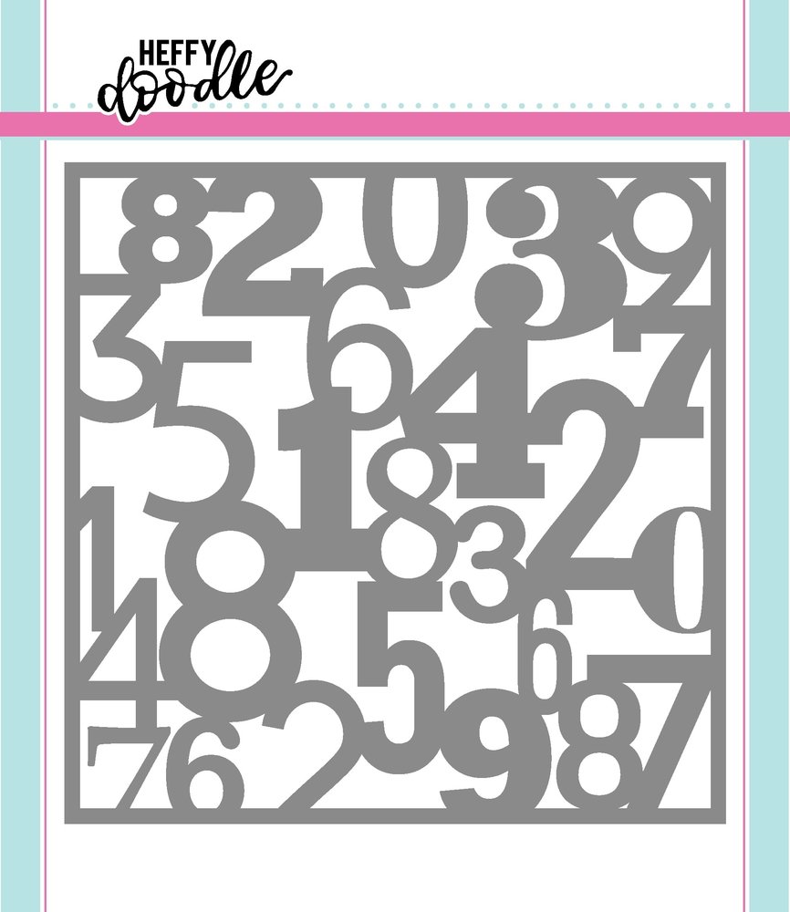 Heffy Doodle Numicon Stencil (HFD0050) (OUTLET)