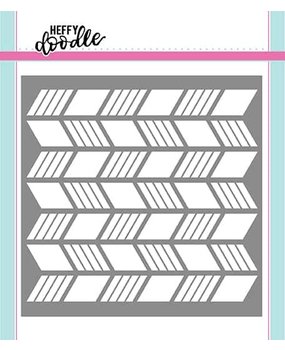 Heffy Doodle Slants VS Rhombies Stencil (HFD0097) (OUTLET)
