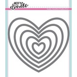 Heffy Doodle Stitched Hearts Dies (HFD0162) (OUTLET)