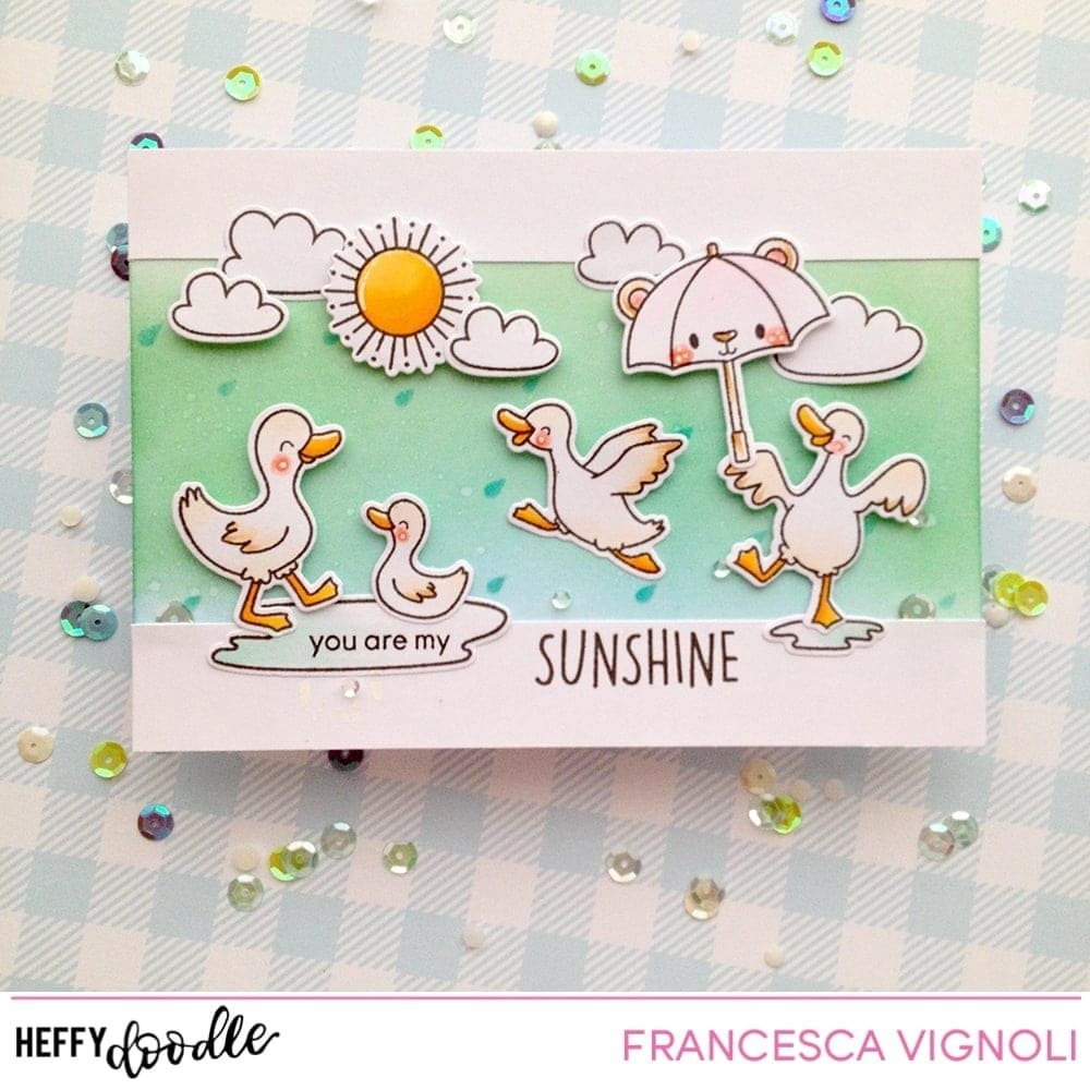 Heffy Doodle Rain On My Parade Stencil (HFD0184) (OUTLET) Heffy Doodle Rain On My Parade Stencil (HFD0184) (OUTLET)