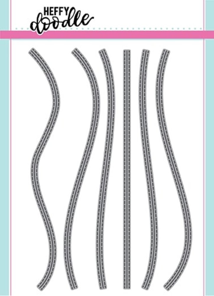 Heffy Doodle Stitched Slopey Joes Border Dies (HFD0090) (OUTLET)