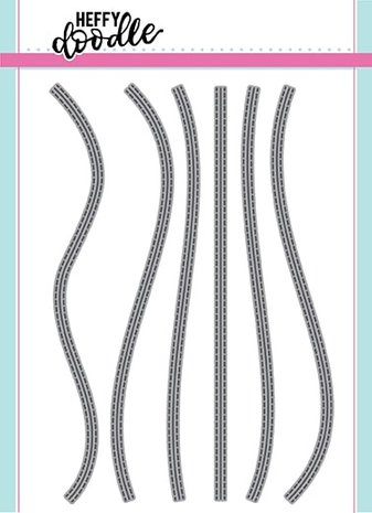 Heffy Doodle Stitched Slopey Joes Border Dies (HFD0090) (OUTLET)