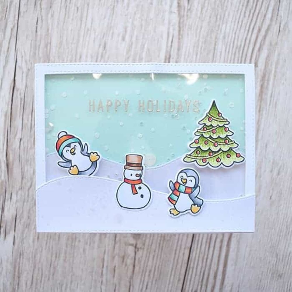 Heffy Doodle Stitched Slopey Joes Border Dies (HFD0090) (OUTLET)