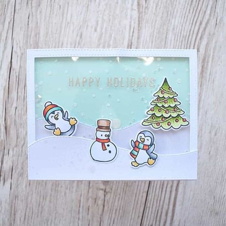 Heffy Doodle Stitched Slopey Joes Border Dies (HFD0090) (OUTLET)