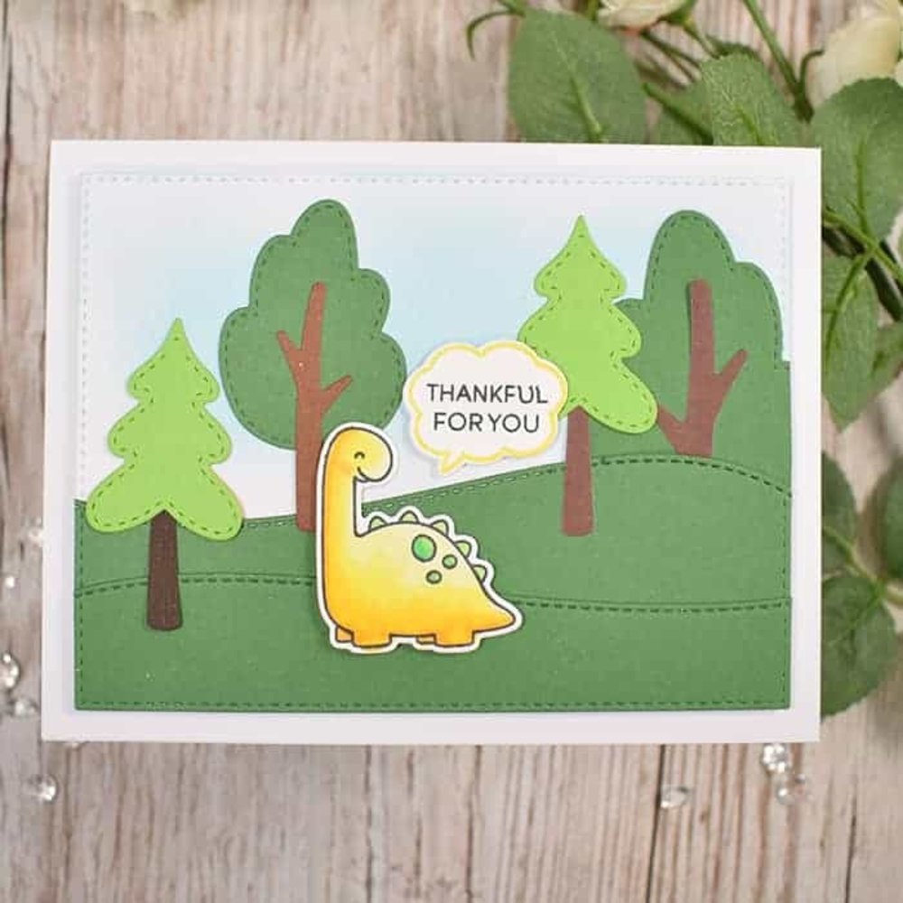 Heffy Doodle Stitched Slopey Joes Border Dies (HFD0090) (OUTLET)