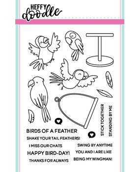 Heffy Doodle Wingman Clear Stamps (HFD0055) (OUTLET)