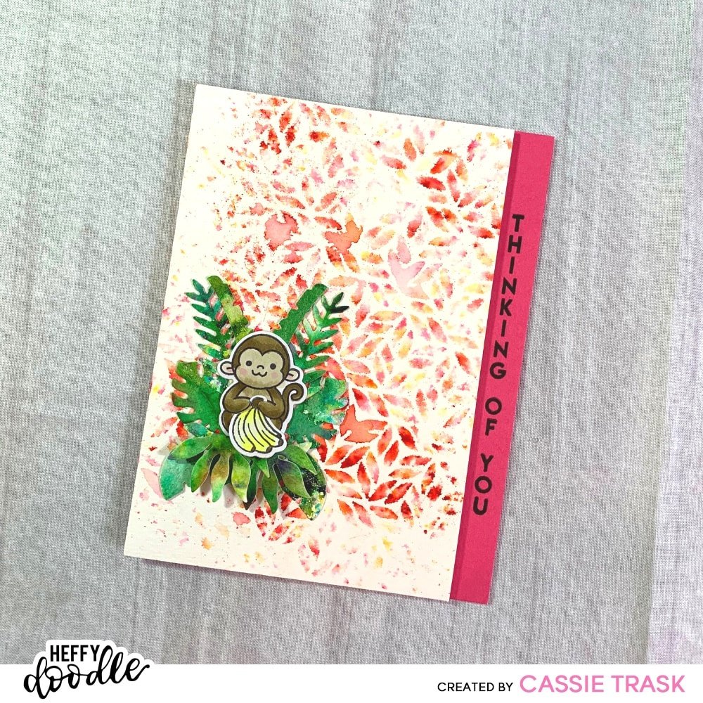 Heffy Doodle Fancy Foliage Stencil (HFD0226) (OUTLET)