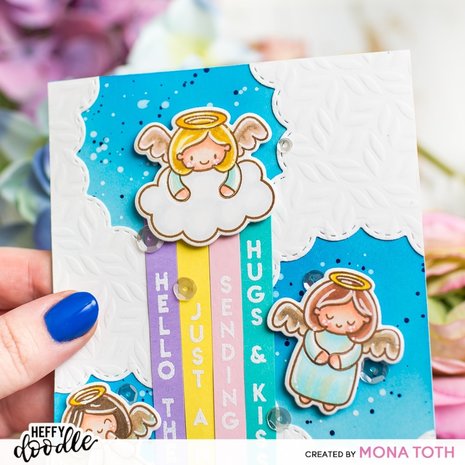 Heffy Doodle Fancy Foliage Stencil (HFD0226) (OUTLET)