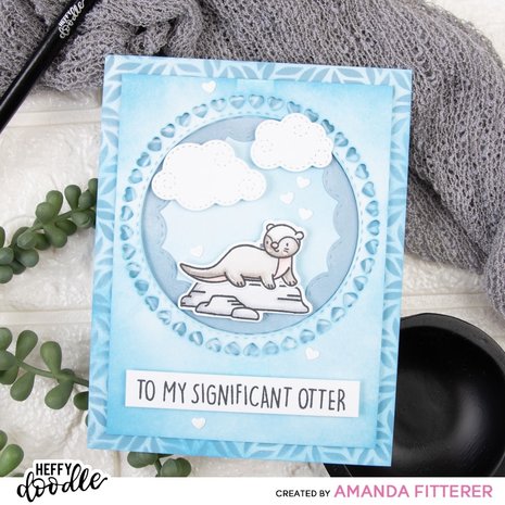 Heffy Doodle Fancy Foliage Stencil (HFD0226) (OUTLET)