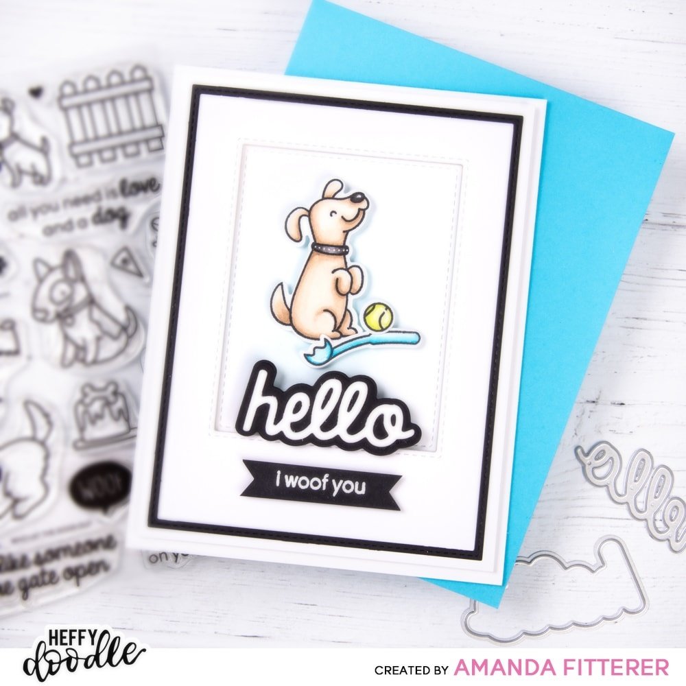 Heffy Doodle Hot Diggity Dog Clear Stamps (HFD0298) (OUTLET)