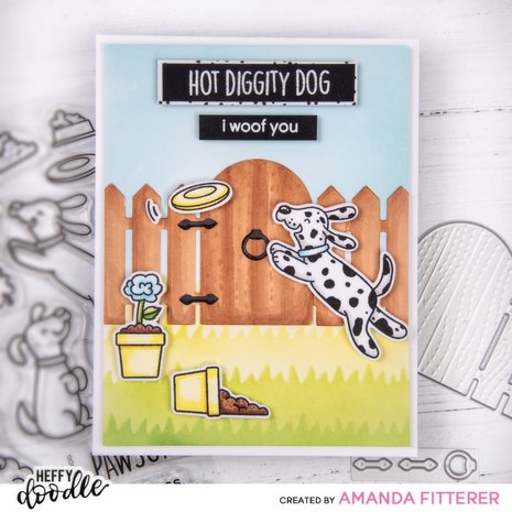 Heffy Doodle Hot Diggity Dog Clear Stamps (HFD0298) (OUTLET)