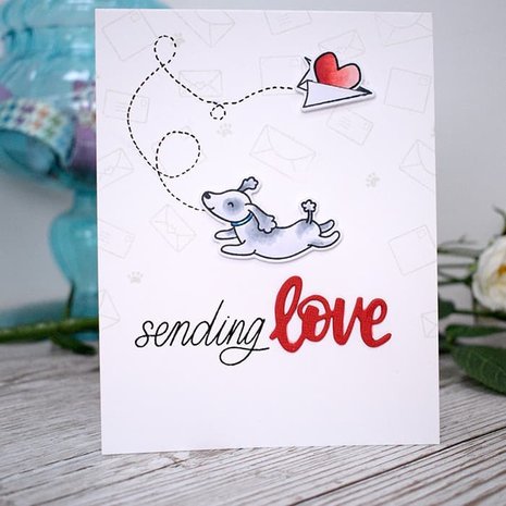 Heffy Doodle Yappy Happy Mail Clear Stamps (HFD0052) (OUTLET)