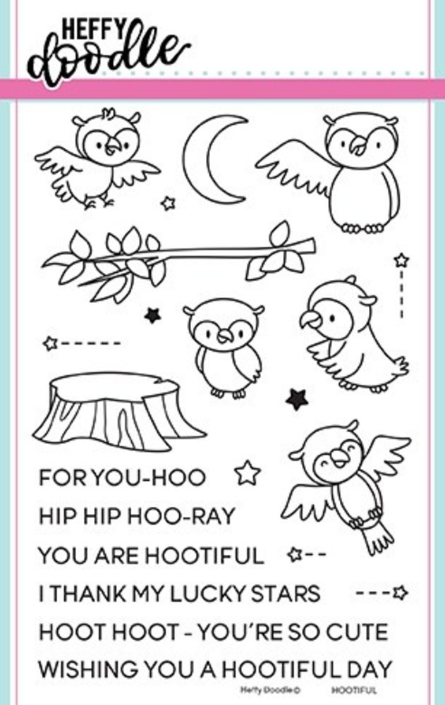Heffy Doodle Hootiful Clear Stamps (HFD0077) (OUTLET) Heffy Doodle Hootiful Clear Stamps (HFD0077) (OUTLET)