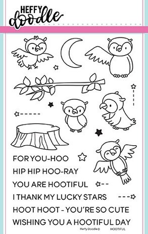 Heffy Doodle Hootiful Clear Stamps (HFD0077) (OUTLET) Heffy Doodle Hootiful Clear Stamps (HFD0077) (OUTLET)