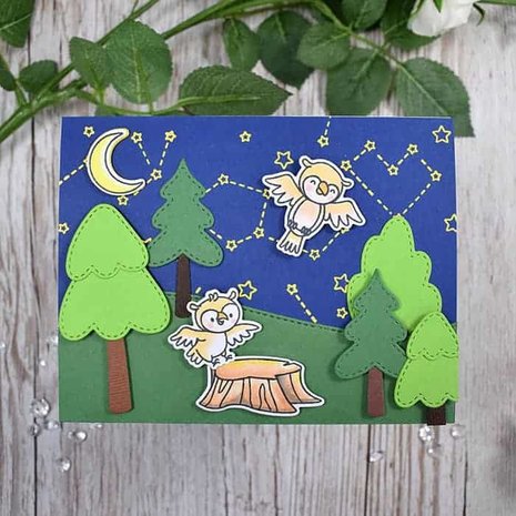 Heffy Doodle Hootiful Clear Stamps (HFD0077) (OUTLET) Heffy Doodle Hootiful Clear Stamps (HFD0077) (OUTLET)