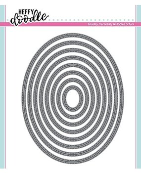Heffy Doodle Ovally Excited Dies (HFD0180) (OUTLET)
