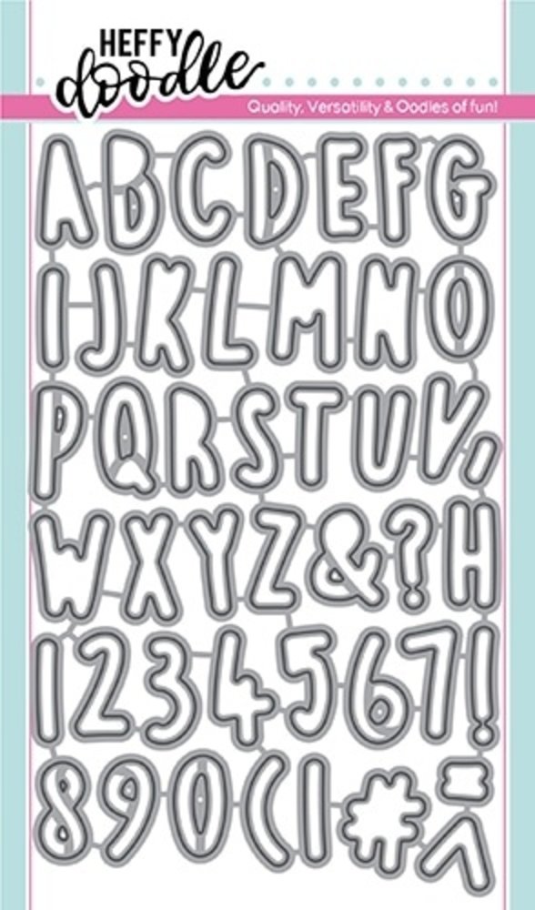 Heffy Doodle Rascal Alphabetters Dies (HFD0188) (OUTLET) Heffy Doodle Rascal Alphabetters Dies (HFD0188) (OUTLET)