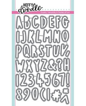Heffy Doodle Rascal Alphabetters Dies (HFD0188) (OUTLET)