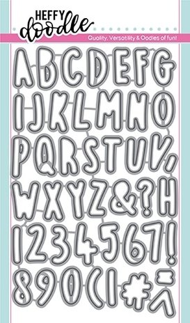 Heffy Doodle Rascal Alphabetters Dies (HFD0188) (OUTLET) Heffy Doodle Rascal Alphabetters Dies (HFD0188) (OUTLET)