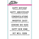 Heffy Doodle Everyday Sentiment Duos Clear Stamps (HFD0062) (OUTLET)