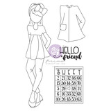 Prima Marketing Julie Nutting Doll Stamp Amberly (913250) (DISCONTINUED)