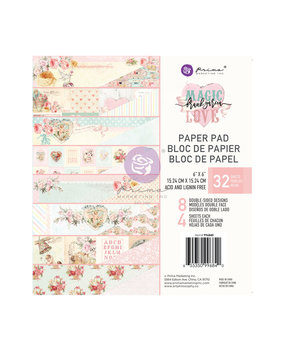 Prima Marketing Magic Love 6x6 Inch Paper Pad (996840) (DISCONTINUED) Prima Marketing Magic Love 6x6 Inch Paper Pad (996840) (DISCONTINUED)