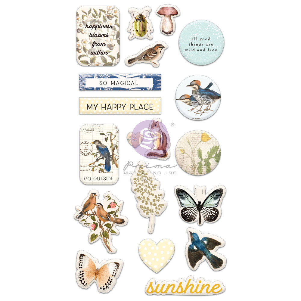 Prima Marketing Nature Lover Puffy Stickers (648077) (DISCONTINUED) Prima Marketing Nature Lover Puffy Stickers (648077) (DISCONTINUED)