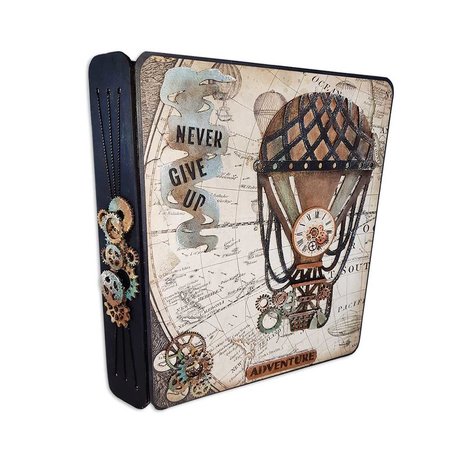 Stamperia Greyboard A4 Voyages Fantastiques Air Baloon (KLSPDA427) (DISCONTINUED)