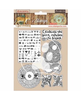 Stamperia Natural Rubber Stamp Amazonia Snake (WTKCC194) (DISCONTINUED)