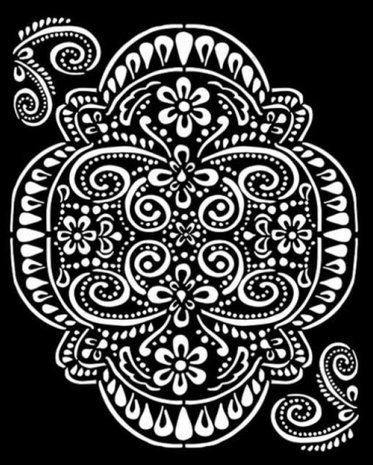 Stamperia Thick Stencil 20x25cm Amazonia Lace (KSTD073) (DISCONTINUED)